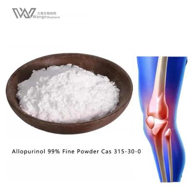 So với bệnh viêm khớp Thuốc chữa bệnh gút Allopurinol Bột mịn Cas 315-30-0